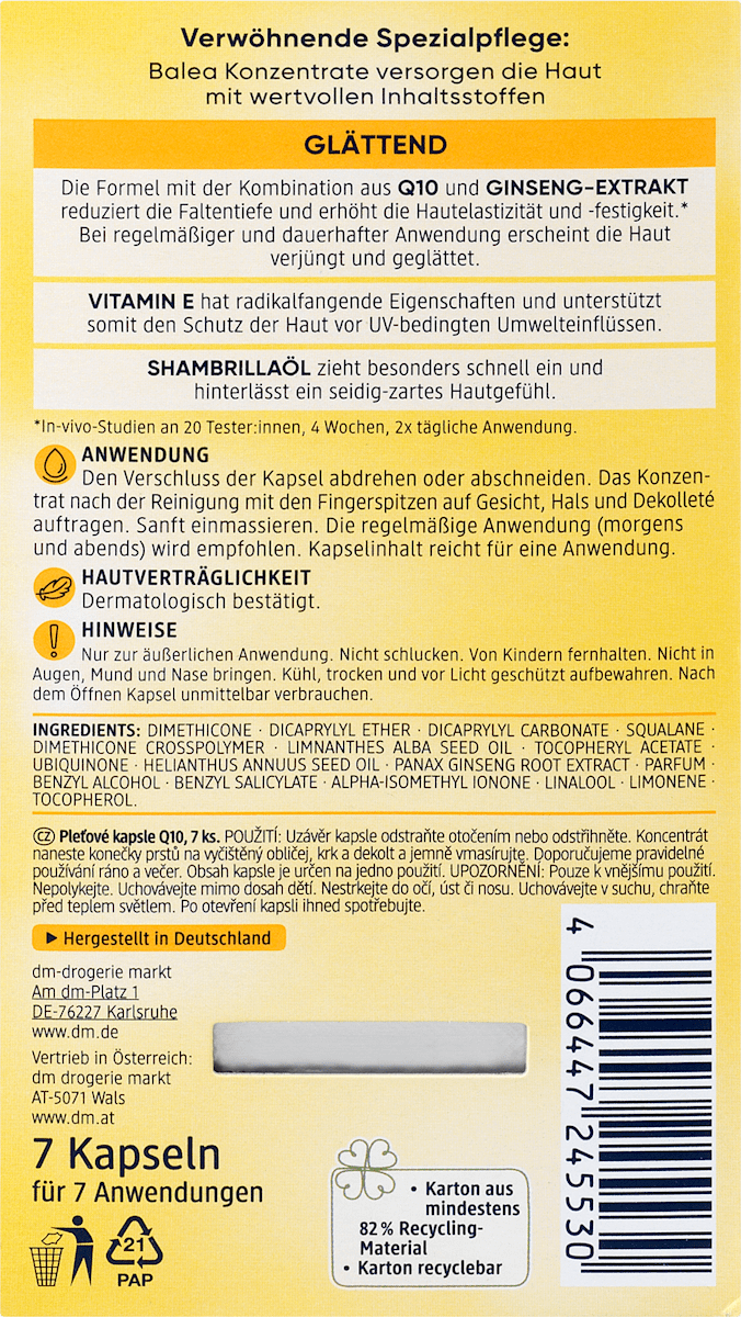 Q10 Anti-Wrinkle Concentrate Capsules, 7-Day Set
