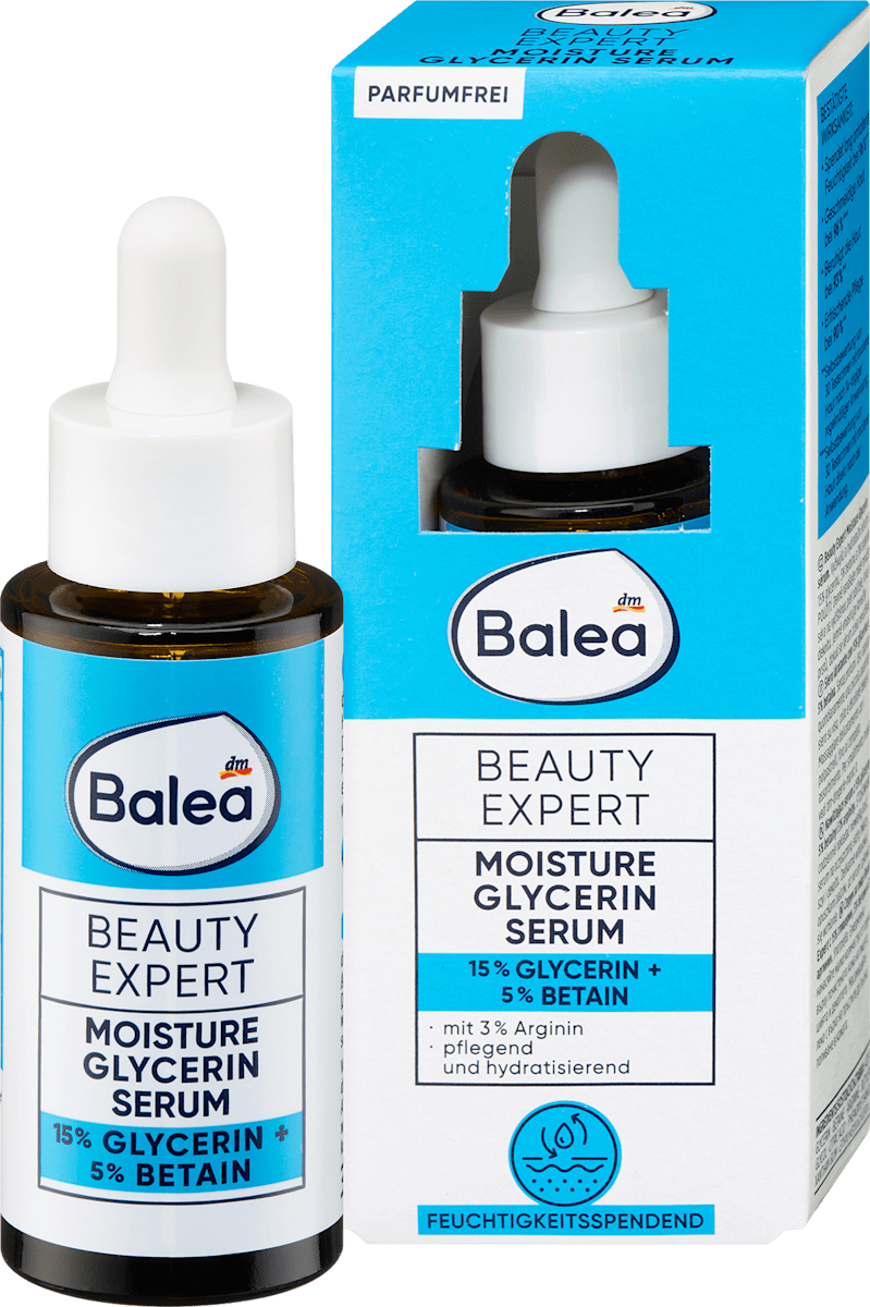 Balea Beauty Expert Glycerin Hydrating Serum, 1.0 fl oz