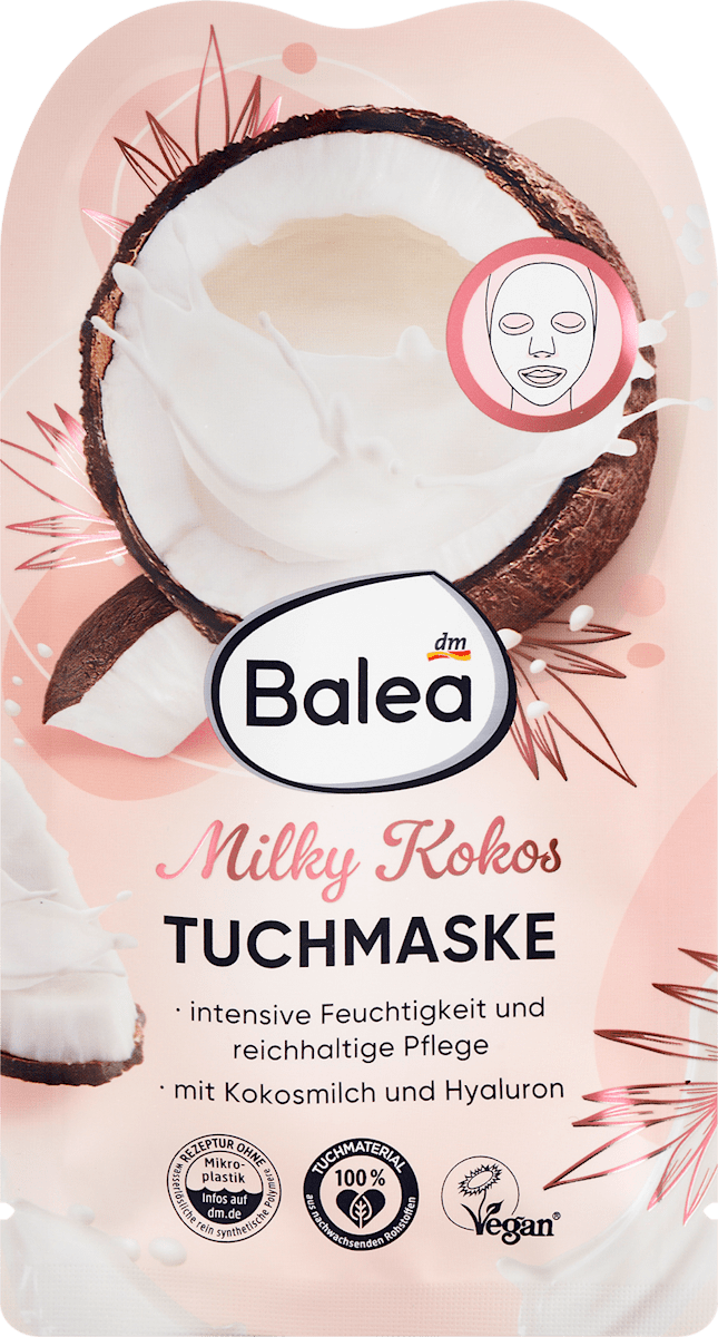 Balea Milky Coconut Sheet Mask (1 Count)