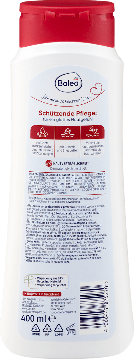 Balea Repair & Protect Body Lotion - 13.5 fl oz
