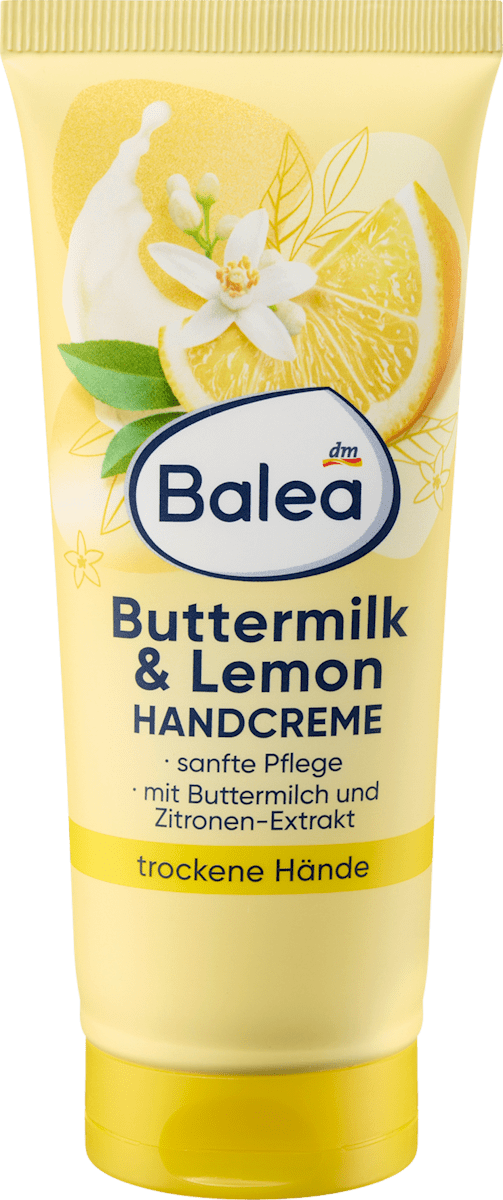Balea Buttermilk & Lemon Hand Cream – 3.4 fl oz