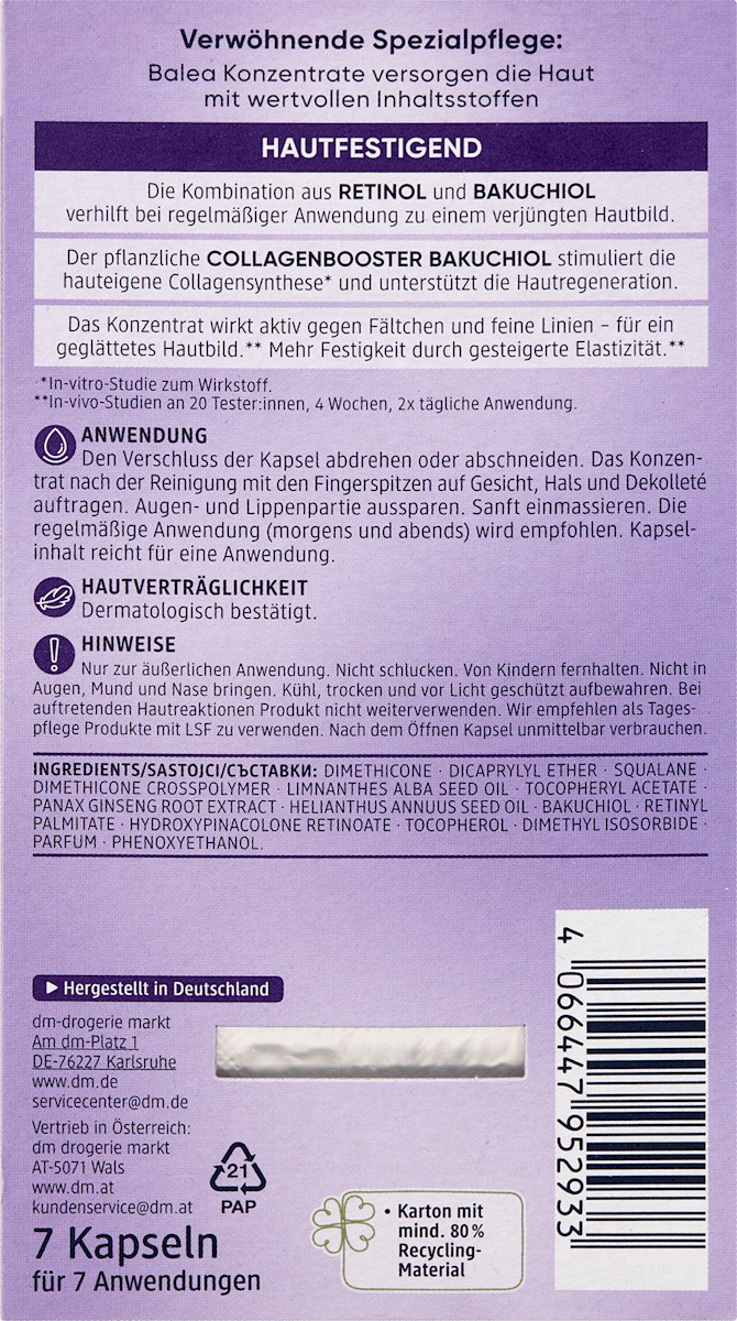 Retinol Concentrate Capsules, 7 Day Set