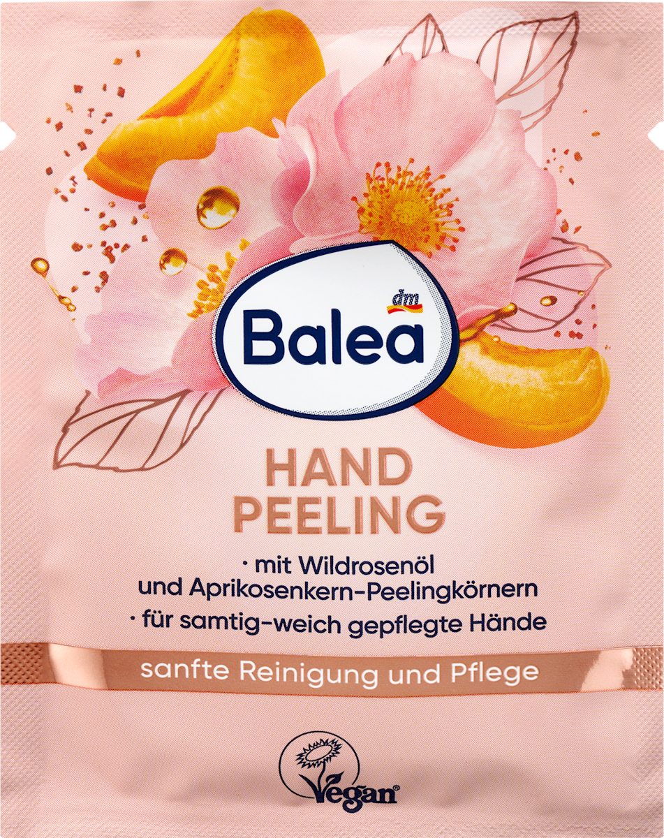 Balea Wild Rose & Apricot Hand Scrub – 0.5 fl oz